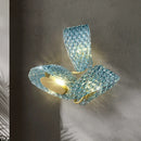 Creative luxury flower design copper wall light