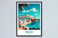 World cities travel poster on canvas