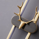 Adjustable copper deer head wall light for interior decoration