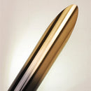 Decorative metal wall light with wood-effect finish