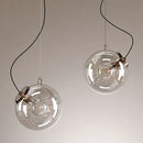 Glass ball pendant light for romantic interiors and restaurants