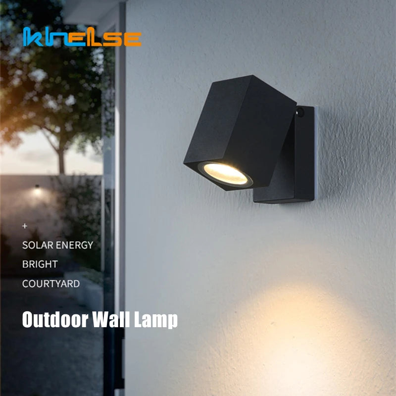 Waterproof folding LED wall light for decorative outdoor use