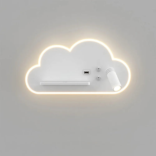 Multifunction LED bed lamp with wireless USB charger - vue 4 sur 8