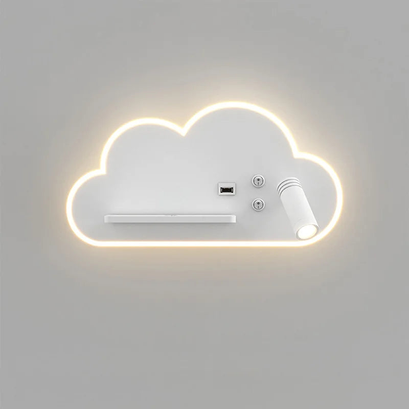 Multifunction LED bed lamp with wireless USB charger - vue 3 sur 8