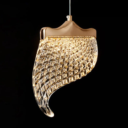 Suspended LED chandelier for modern indoor lighting - vue 6 sur 14