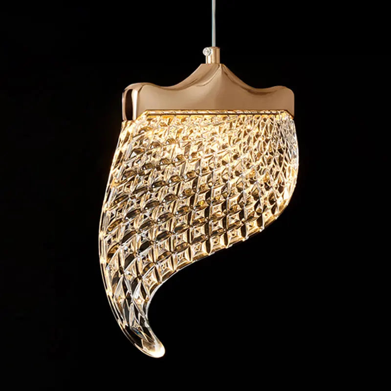 Suspended LED chandelier for modern indoor lighting - vue 5 sur 14