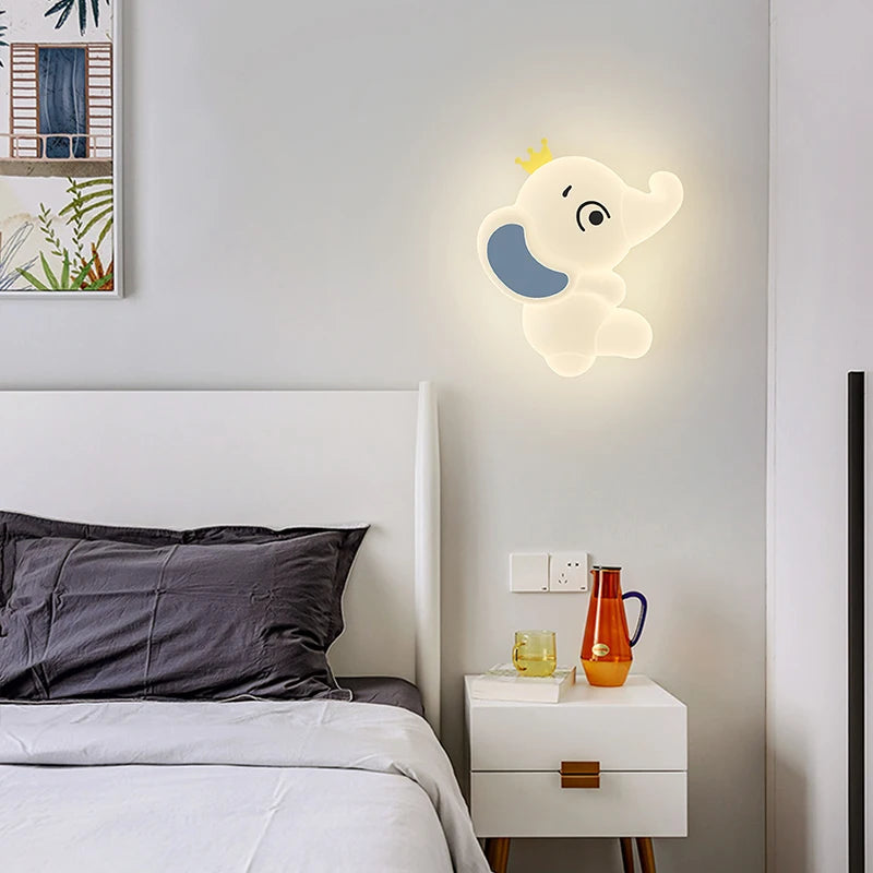 Creative elephant-shaped wall light for indoor lighting - vue 6 sur 12