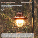 Vintage waterproof camping lantern for hiking and fishing