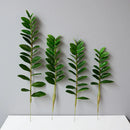 Artificial ficus and zamioculcas plants for indoor decoration