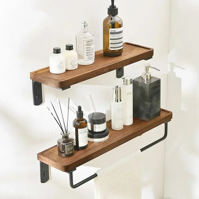 wooden bathroom hardware set - vue 4 sur 18