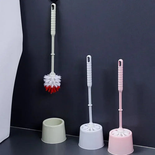 Luxury toilet brush with long handle and soft bristles - vue 7 sur 8