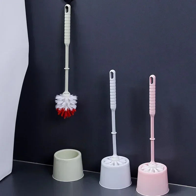 Luxury toilet brush with long handle for effective cleaning - vue 6 sur 8