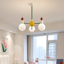 Modern chandelier for children's room nordic design bright and colourful