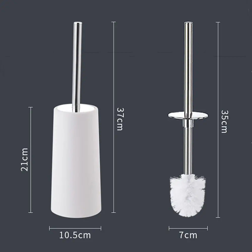 Toilet brush and free standing holder set for bathroom - vue 9 sur 9