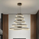 Modern acrylic LED pendant chandelier