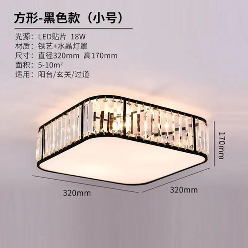 Modern crystal ceiling light european style creative LED fixture - vue 13 sur 12