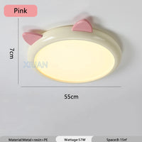 Cute cat ceiling light for children's room
