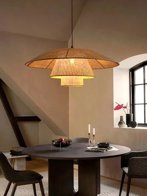 Custom Japanese chandelier for a zen and refined atmosphere - vue 3 sur 9