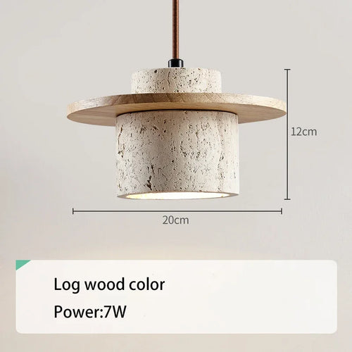 Nordic cave stone chandelier wabi-sabi style creative