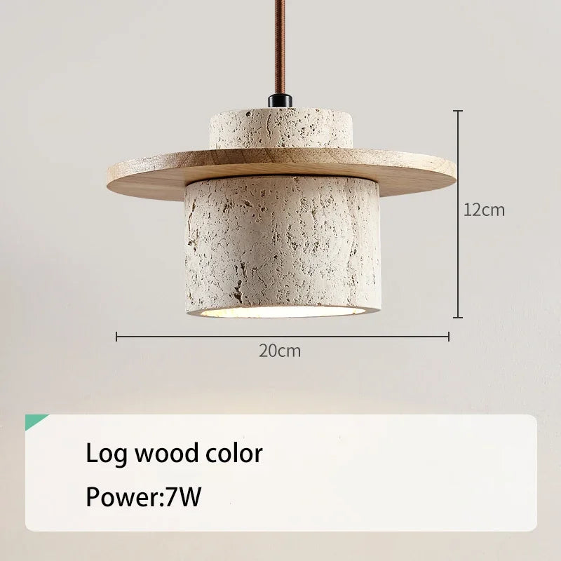 Nordic cave stone chandelier wabi-sabi style creative