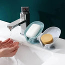 leaf shaped soap dish with suction cup for bathroom
