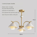 Modern ceramic and copper desk lamp with adjustable angle
