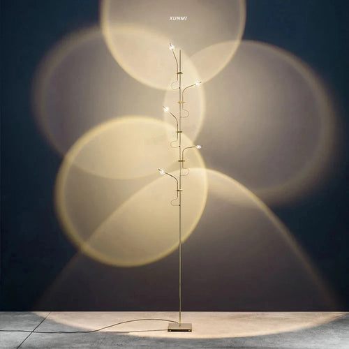 Luxury decorative floor lamp with sunset and dawn shadow projection - vue 2 sur 9