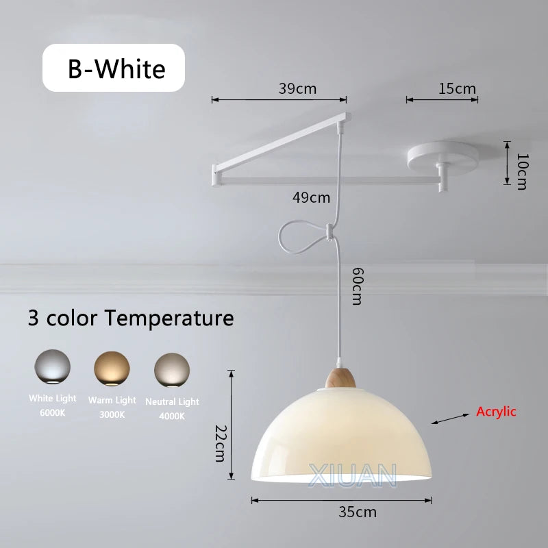 lustre led avec bras réglable pour bar et restaurant - vue 16 sur 25