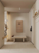 wooden wall coat rack for clothes and keys
