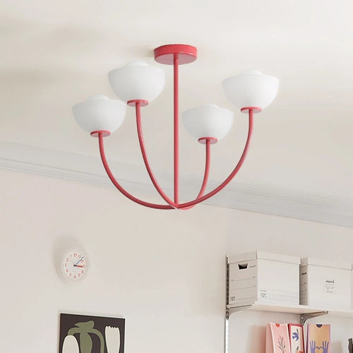 Vintage tulip LED lamp country style for café restaurant bar - vue 3 sur 7