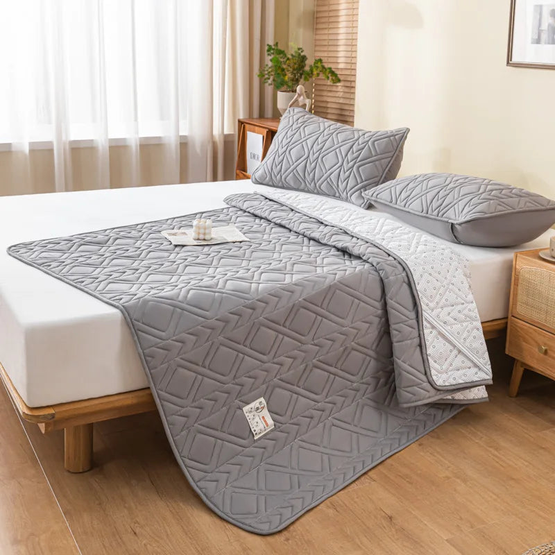 soy cotton quilted bedding for soft bed - vue 6 sur 10