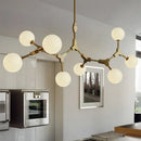 Nordic glass design chandelier for elegant lighting