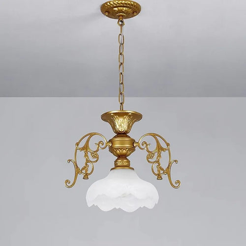 Creative retro industrial iron and glass chandelier - vue 7 sur 13