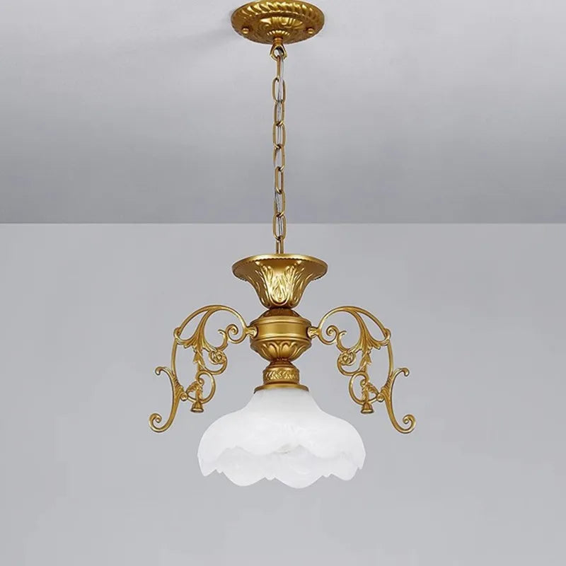 Creative retro industrial iron and glass chandelier - vue 6 sur 13