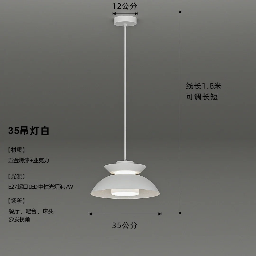 Modern Danish design wabi-sabi pendant light for contemporary spaces - vue 6 sur 11