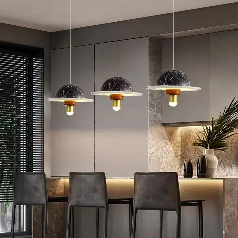 Nordic marble pendant light for modern interiors
