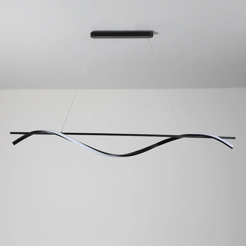 Minimalist aluminium and iron pendant light for home decor - vue 3 sur 10