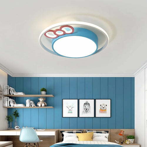 Round LED children's ceiling light with eye protection and soft lighting - vue 7 sur 15