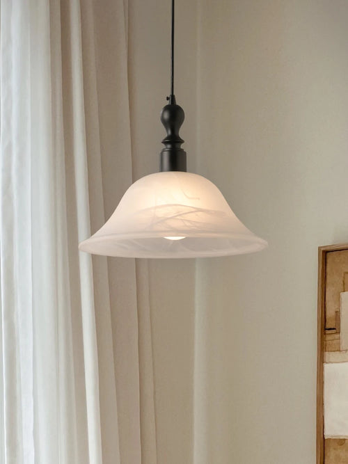 Solid wood pendant light in Japanese retro style for interior decoration - vue 4 sur 8