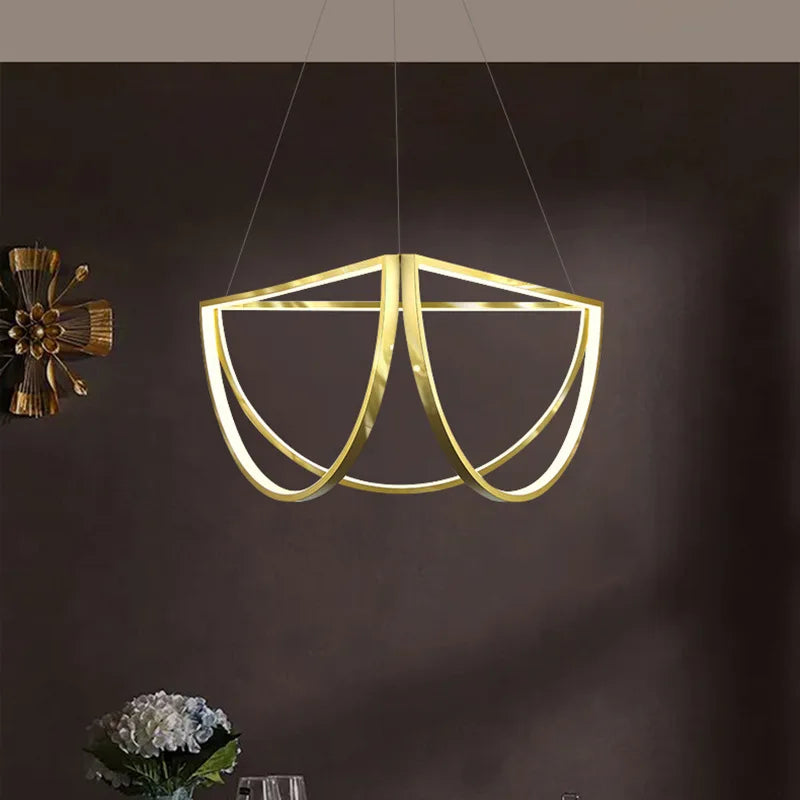 lustre led postmoderne à intensité variable pour intérieur - vue 4 sur 10