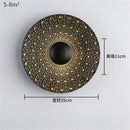 Nordic round metal LED wall light for modern interiors
