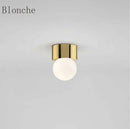 Round glass ball LED ceiling light