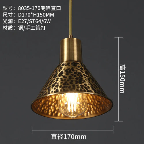 Chinese decorative copper chandelier for a zen atmosphere - vue 14 sur 14