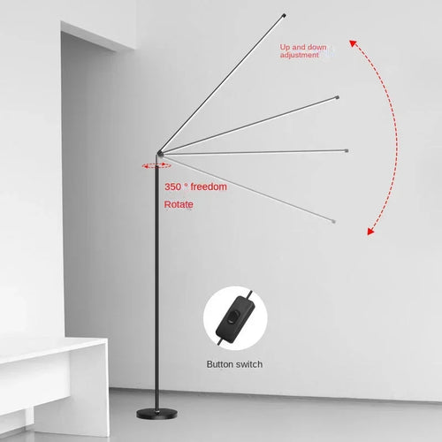 Minimalist super bright LED floor lamp for reading - vue 3 sur 18