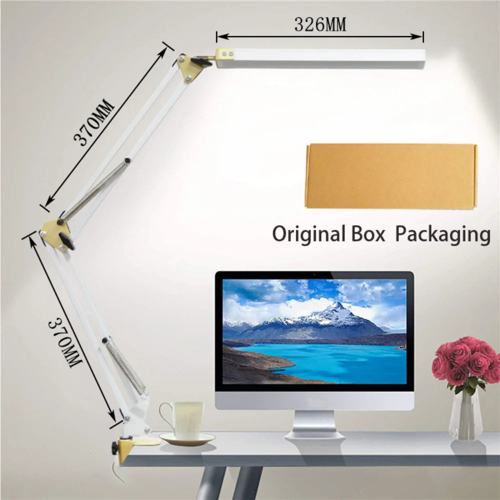 LED desk lamp with clamp 10W - vue 9 sur 18