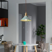 Vintage industrial loft pendant light with metal shade