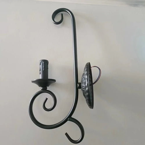 Vintage industrial style wall light for interiors - vue 3 sur 6