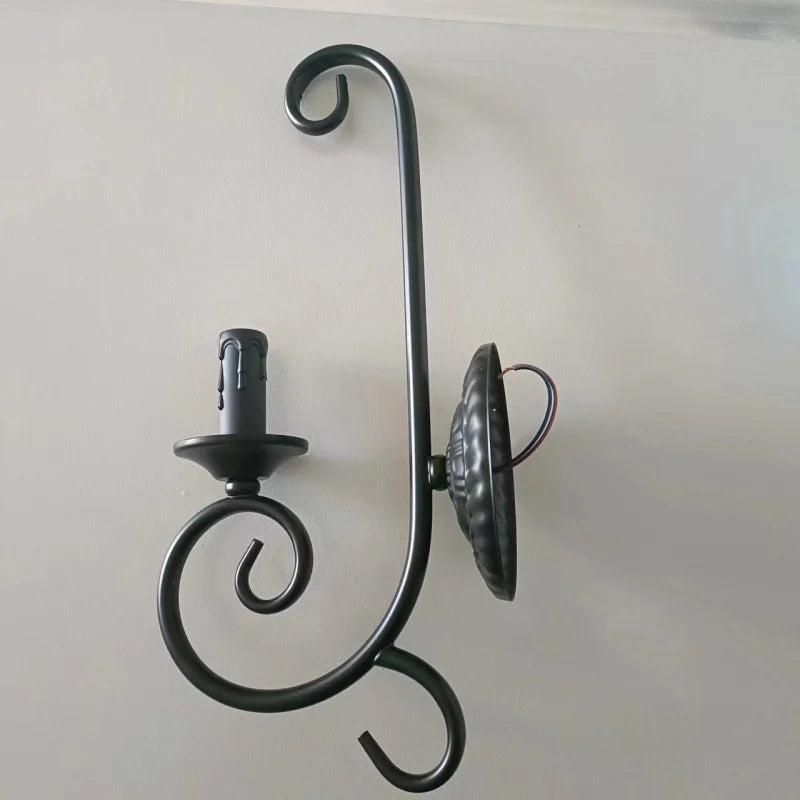 Vintage industrial style wall light for interiors - vue 3 sur 6