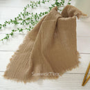 Rustic cotton gauze napkins set of 12