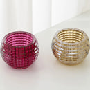 Elegant glass candle holder for weddings and home decor